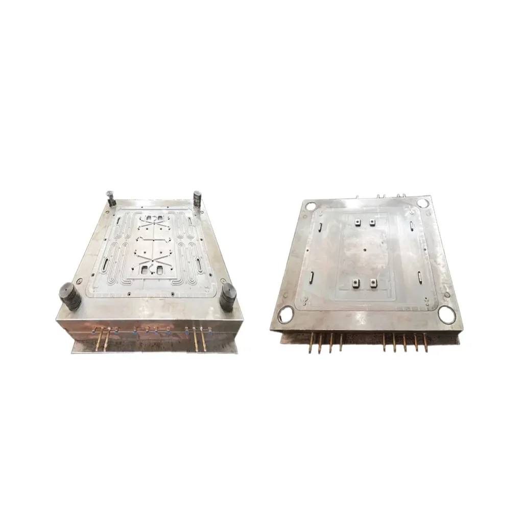 Injection mould for battery panel